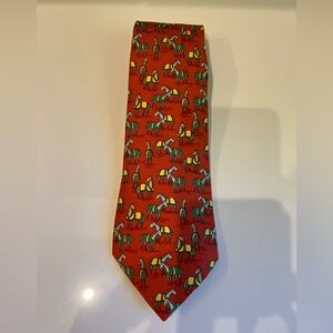 Hermes Silk Horse Tie